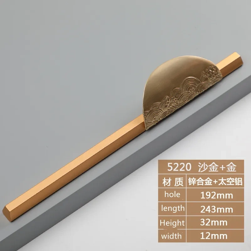 Zinc Alloy Handle Creative Nordic Handle Golden Black American Cabinet Handle Simple Wardrobe Drawer