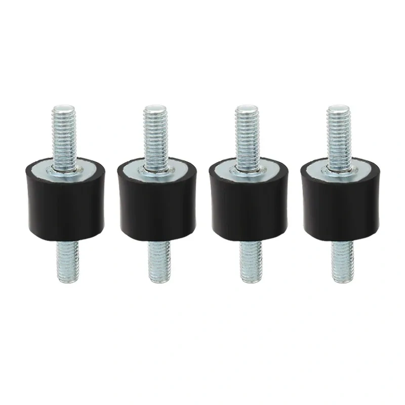 4Pcs/Set M5/M6/M8 Rubber Steel Mounts Anti Vibration Shock Damper for Air Compressors Water Pump Welding Machine