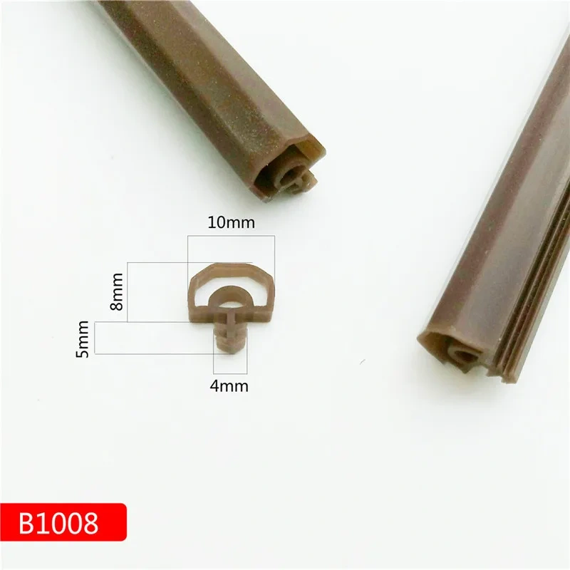 1m new generation of silicon rubber sealing strips crash soundproof door thong strip door/window sealed slot type square premium