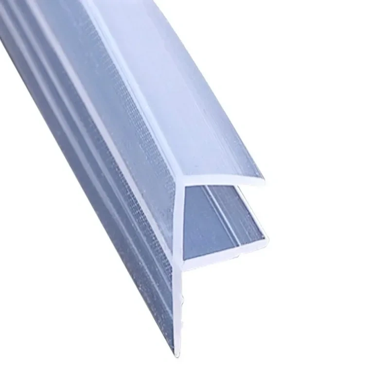 2 Meter/lot Widened F/h shape silicone rubber shower room door window glass seal strip weatherstrip for 6/8/10/12 mm glass