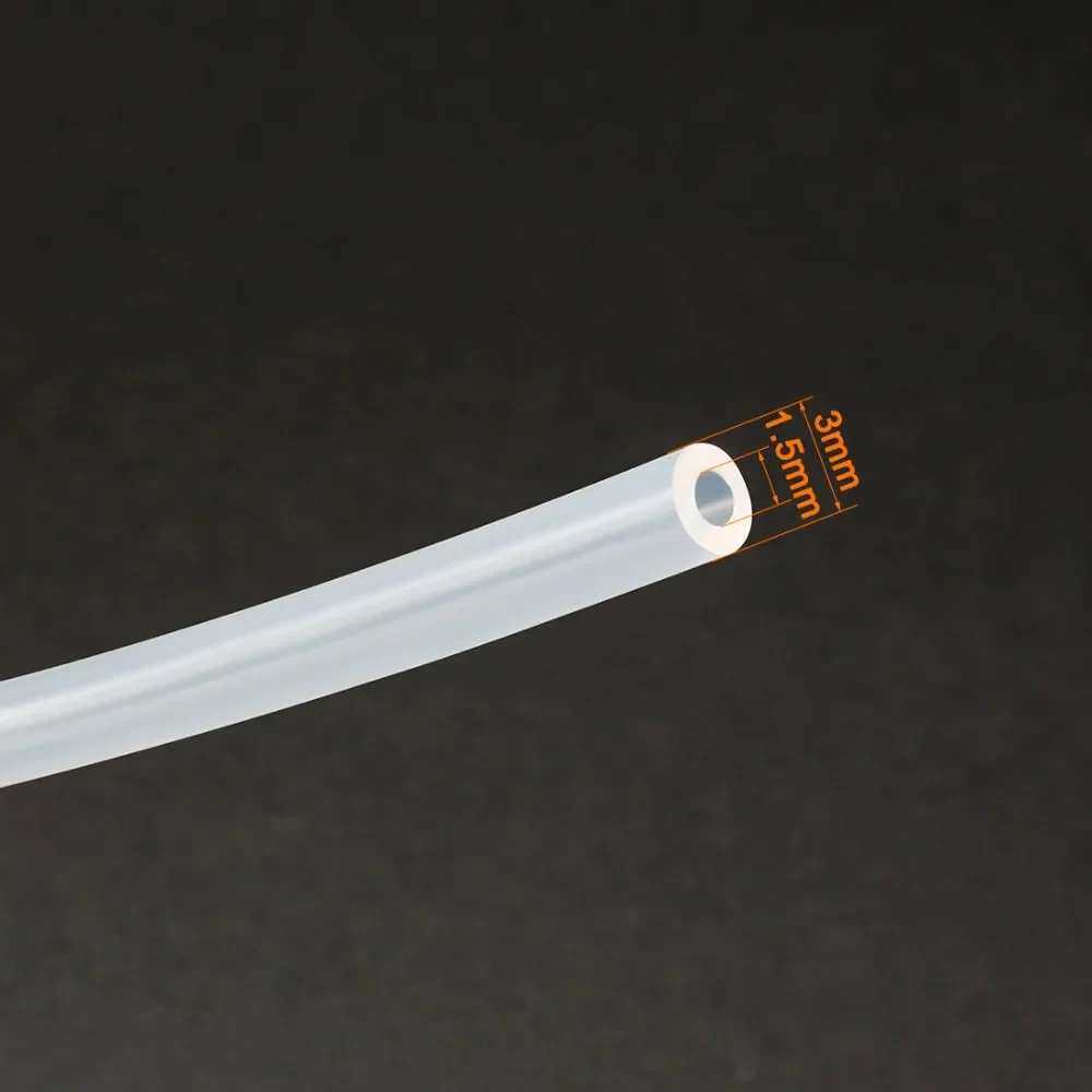 10M  1.5x3mm Clear Transparent Silicone Translucent Tube Water Air Pump Hose Pipe Transparent Homebrew Hose