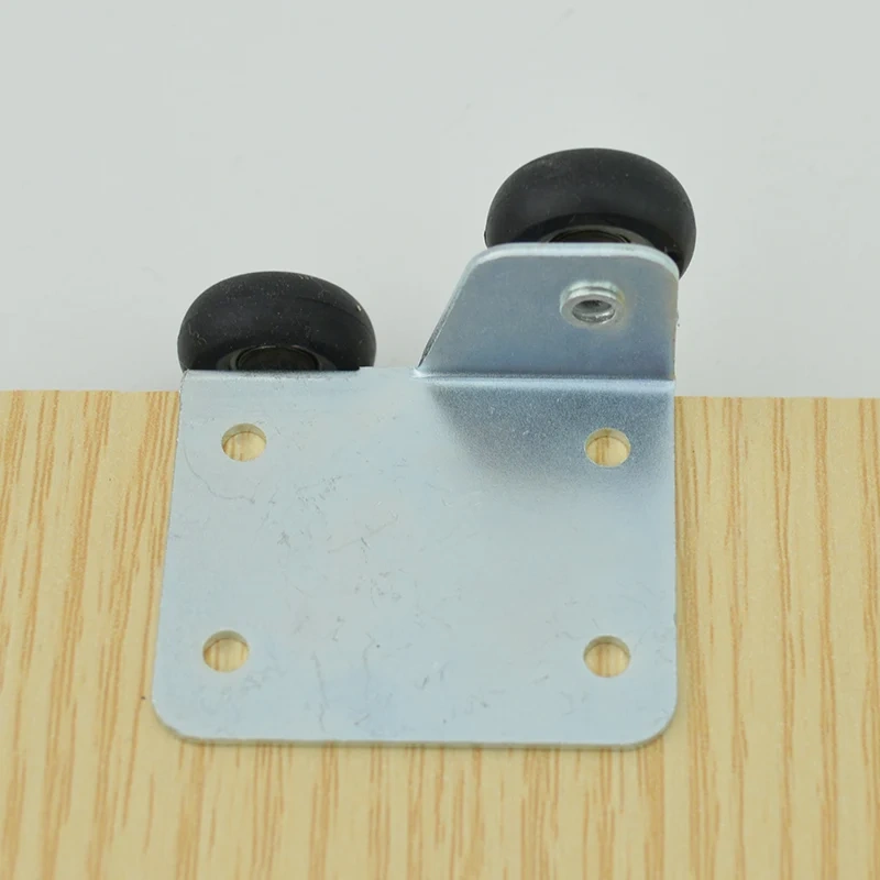 2 Set Sliding Door Pulleys Sliding Door In Kitchen/Toilet Heavy Duty Door Bearing Wheel Furniture Caster Wardrobe Door Rollers