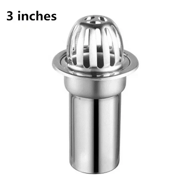 Stainless steel balcony roof  large displacement anti-blocking floor drain outdoor rain bucket drainage floor drain