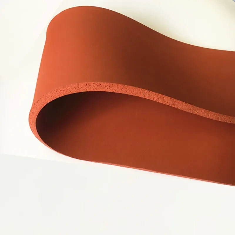 Silicone Foam Sponge Plate Sheet Board Heat Insulation Blanket Strip Square 500 x 500 x 1mm 2mm 3mm Red