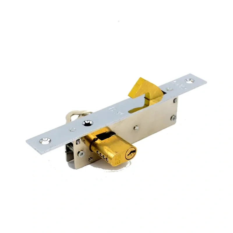 Iron gate/Sliding door hook lock, Copper hook, for Plastic steel door,Copper lock cylinder, More strong