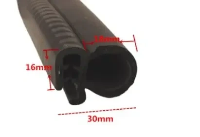 2 m U-shaped rubber sealing strip car door cabinet sealing strip anti-collision soundproof sealing strip 20 different models