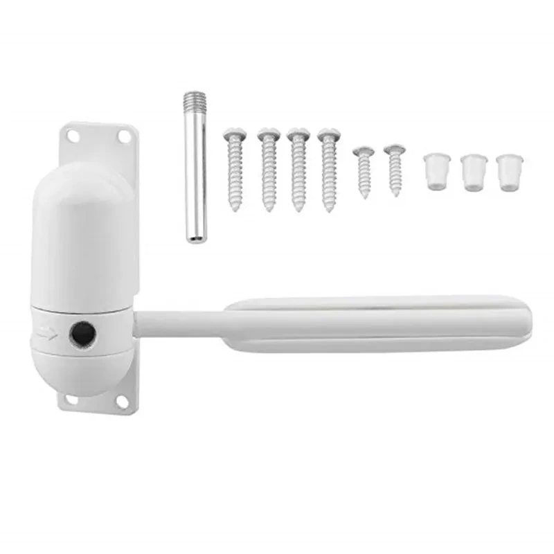 Mini White Auto Closing Adjustable Mini Gate Screen Surface Fire Rated Spring Door Closers