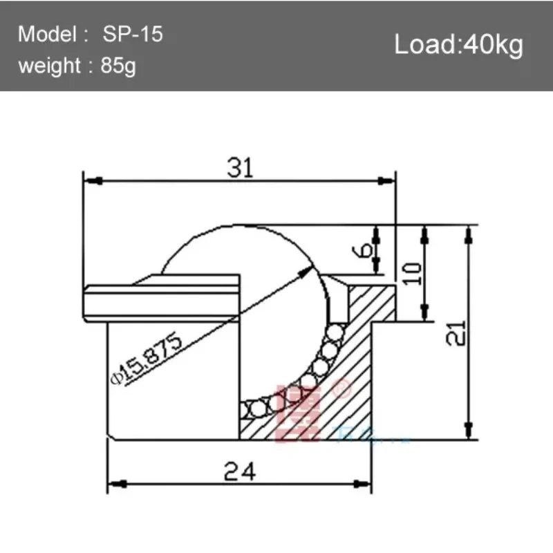 1pcs Precision nylon ball /casters, Mute,Universal wheel,SP-8 SP12 SP15 SP22 SP25 SP-30,flexible durable,hardware
