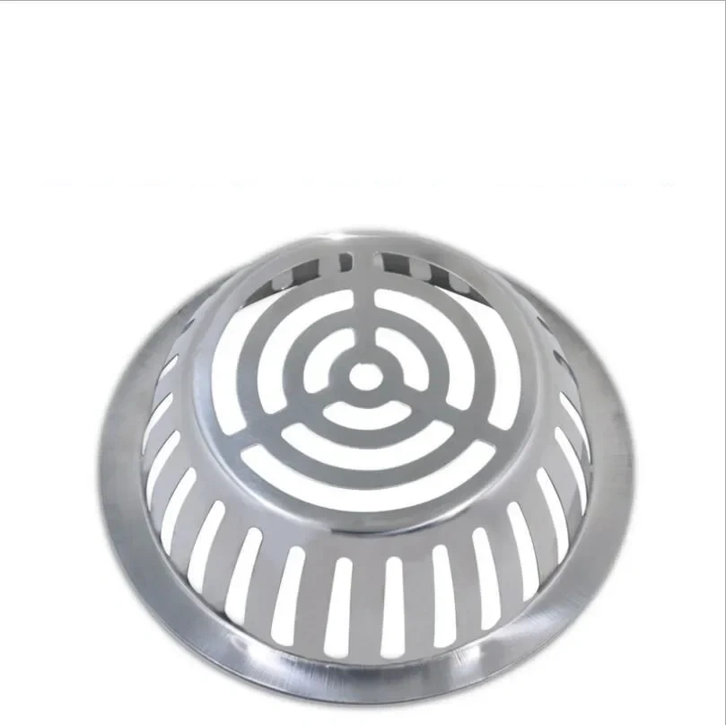 304 Stainless Steel Anti-clogging Roof Floor Drain Roof Gutter Sewer Drain Pipe Anti-rat Filter Large Displacement Rain Strainer
