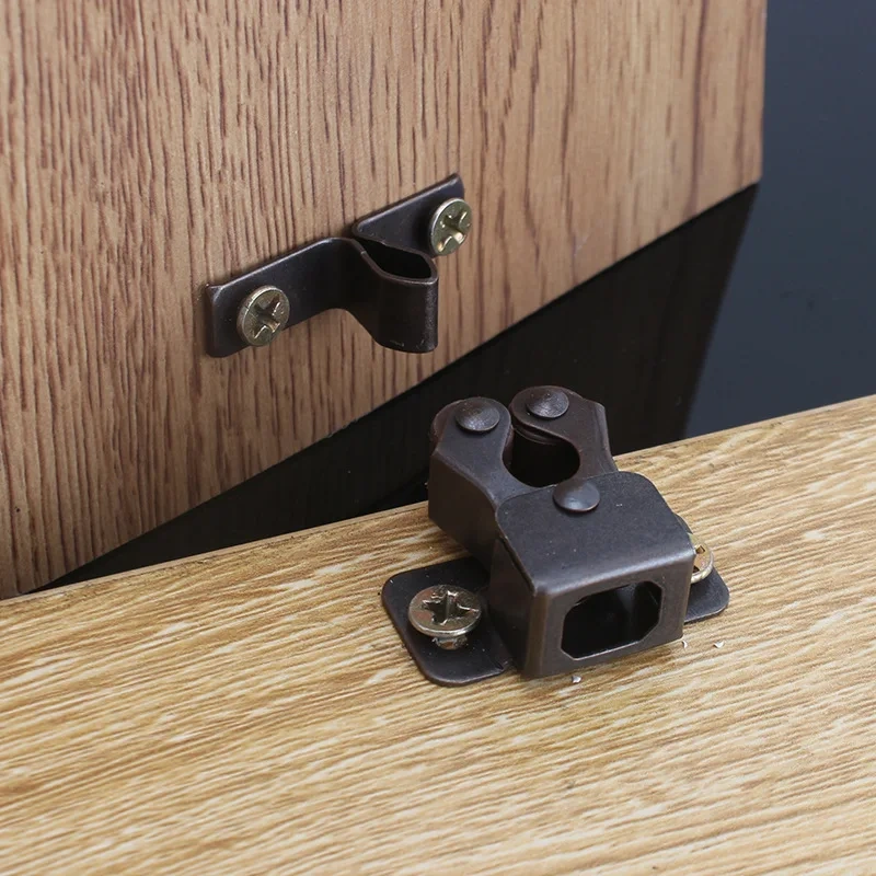 5PCS Door Stop Closer Stoppers Damper Buffer Magnet Cabinet Catches With Screws For Wardrobe Hardware Furniture Fittings