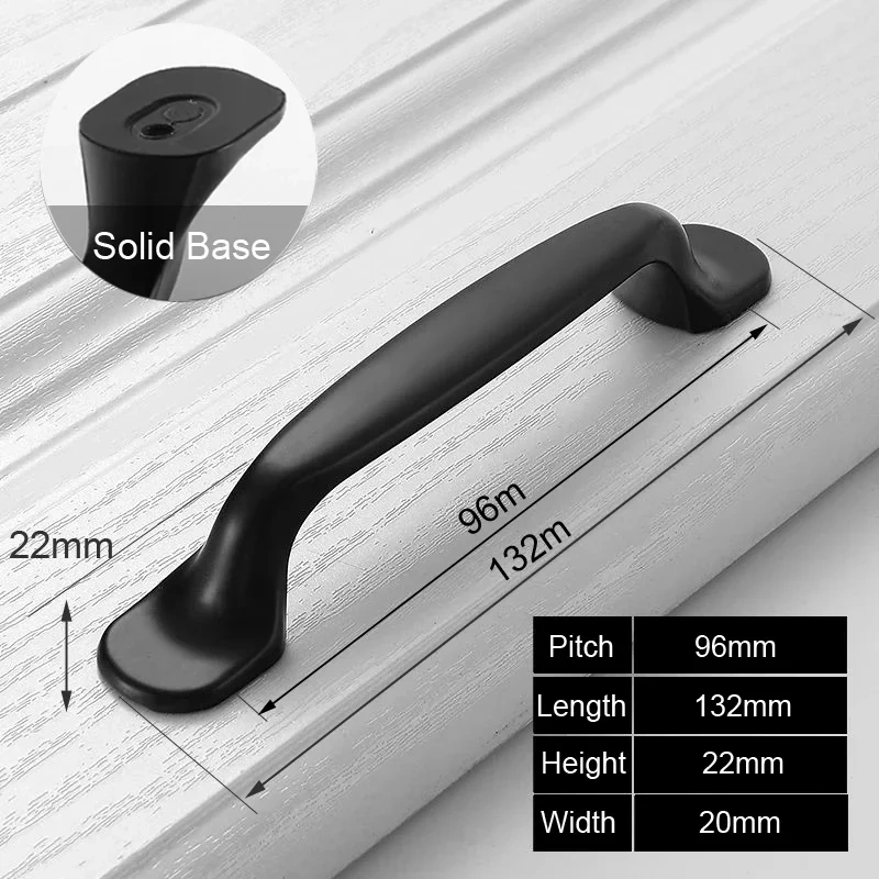 Black Handles for Furniture Cabinet Knobs and Handles Kitchen Handle Drawer Knobs Cabinet Pulls Cupboard Handles Knobs