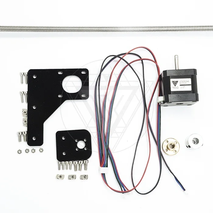 TEVO Dual Z Axis Upgrade Kit Nema 42 step motor & T8*2 lead screw 375 mm with brass nut for Tarantula 3D printer part