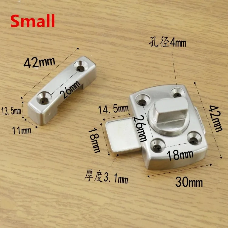 Home Safety Privacy WC Latch Vacant Engaged Door Lock Toilet Shower cubicles  Bathroom Turn Twist Bolt Privacy Catch Latch