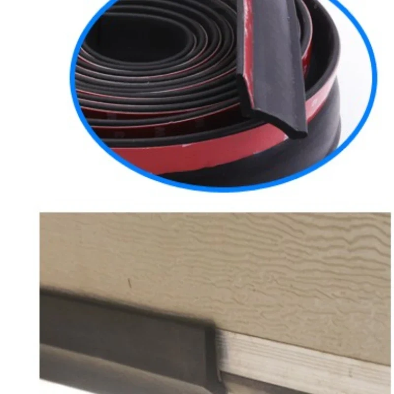 1-5.5M garage door sealing strip shutter door bottom rubber sealing strip weatherproof water oil fire smoke noise bumper strip