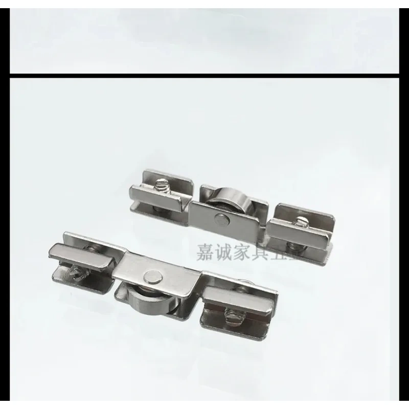 10pcs Glass Sliding Door Roller H Shape Wheel Diameter 10mm Caster For Furniture Hardware