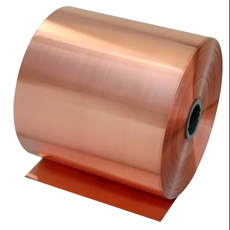 2Meters length 100mm width 0.1mm-1mm T2 Copper Strip 0.01x100mm 0.02x100mm 0.03x100mm  99.90% T2 Copper foil  Copper tape