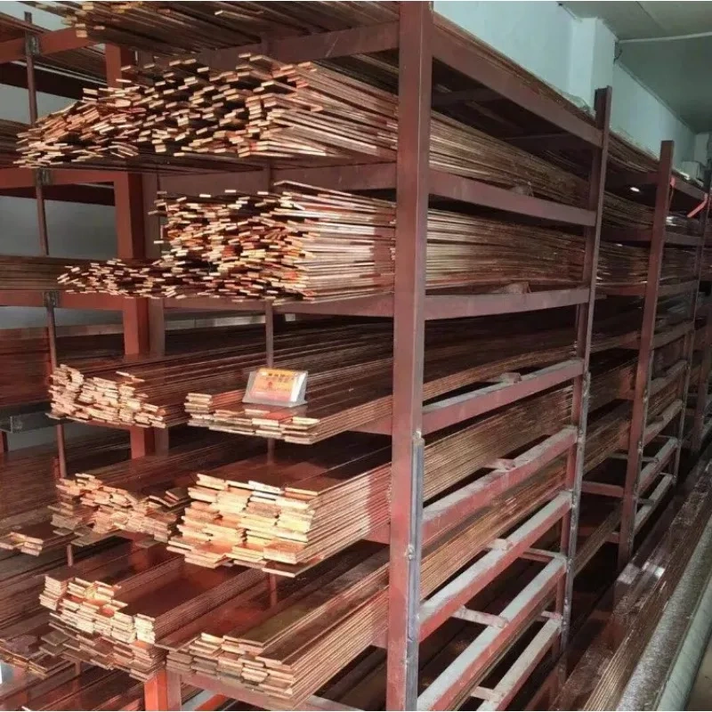 T2 copper rowStick  strip grounding busbar strip waterstop  strip Bar Copper Billet TMY Block