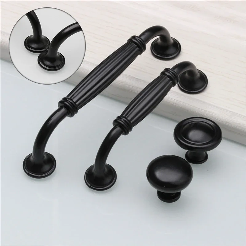 cabinet door knobs Durable Aluminum Alloy Single Hole Door Handle Furniture Drawer knobs Kitchen Cupboard Cabinet Drawer Pull