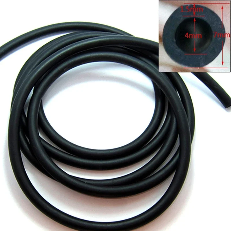 5meters 4mm x 7mm General auto wipers water pipe water spray nozzle connecting tube rubber hose for car