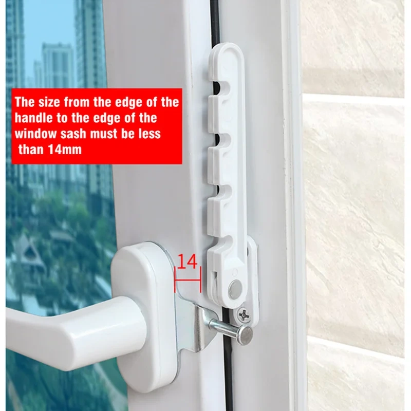 Child safety Window security stay lock 4 adjustable Angles Window opening limiter Latch casement wind brace Position Stoppers