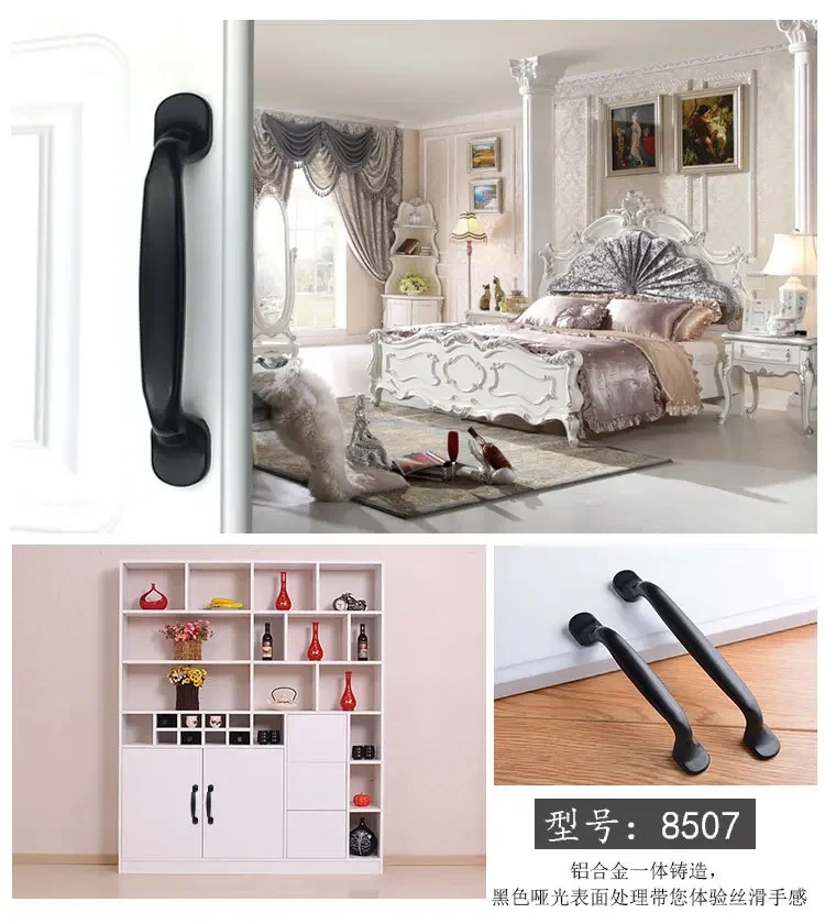 Black Handles for Furniture Cabinet Knobs and Handles Kitchen Handle Drawer Knobs Cabinet Pulls Cupboard Handles Knobs
