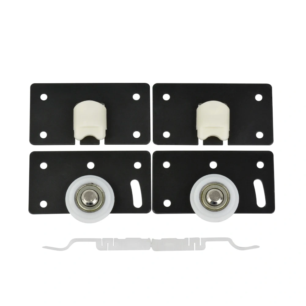 2pair Door Rollers Stainless Steel Sliding Door Wheel Cabinet Nylon Pulley Hanging Wheel For Wardrobe Furniture Hardware