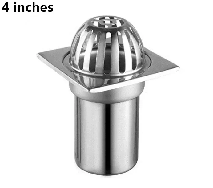 Stainless steel balcony roof  large displacement anti-blocking floor drain outdoor rain bucket drainage floor drain