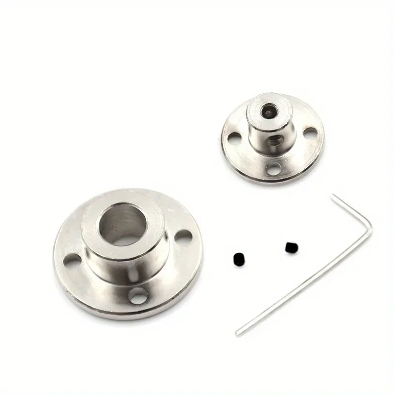 5-15pcs/lot Rigid Flange Coupling 3mm-14mm Motor Guide Shaft Coupler Connector for car model, airplane model, ship model DIY