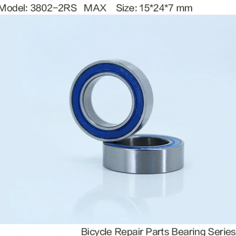 3802-2RS MAX Bearing 15*24*7mm ( 1 PC ) Double Row Full Balls Bicycle Suspension Pivot Repair Parts 3802 2RS Ball Bearings