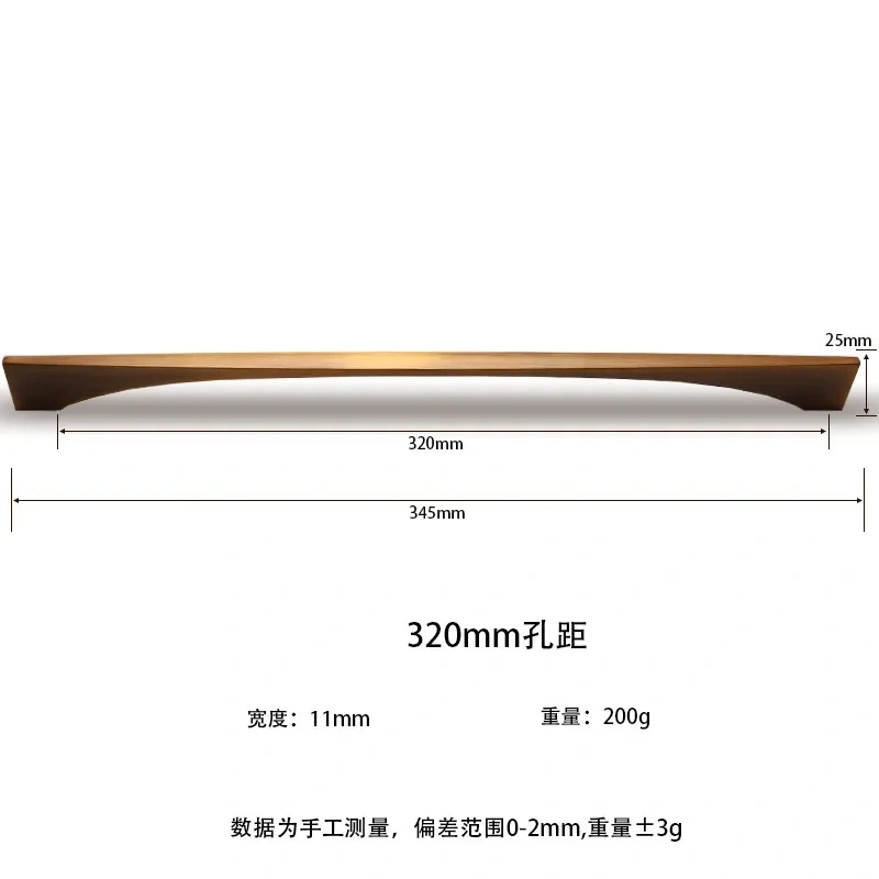 Yellow Bronze Furniture Handle Vintage European Style Bronze Kitchen Cabinet Handles Drawer Knobs Door Pulls Hardware
