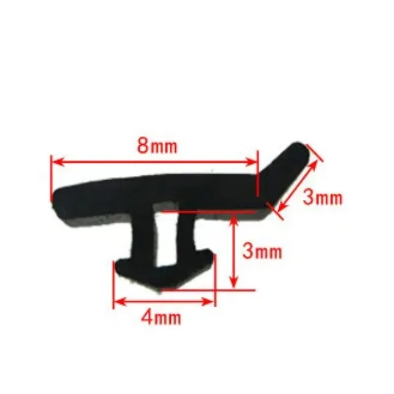 10M P - Type bridge aluminum door and window sealed plastic strips energy saving Strip Windproof Waterproof EPDM Rubber Strip