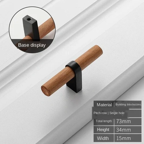 Wood Handles For Furniture Bronze In Cabinet Pulls And Modern Black Kitchen Doors Drawer Kids Gold Adjustable Knobs 96 128 160mm