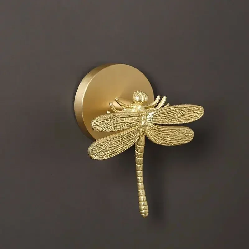 Nordic Retro Brass Muti 3D Animal Design Coat Hook for Porch Bathroom Accessories Wall Hanging Coat Hook Wall Decoration