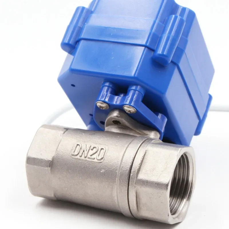 DN20 3/4" stainless steel Motorized Ball Valve 1 inch , DC5V 12V 24V AC220V Electrical Ball Valves 3/4" CR01 CR02 CR03 CR04 CR05