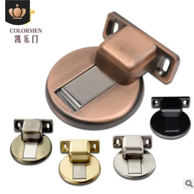 Magnetic Door Holder Stopper Invisible Doorstop Wall Floor Mount Safety Catch Stainless Steel Door Suction Bedroom Supplies