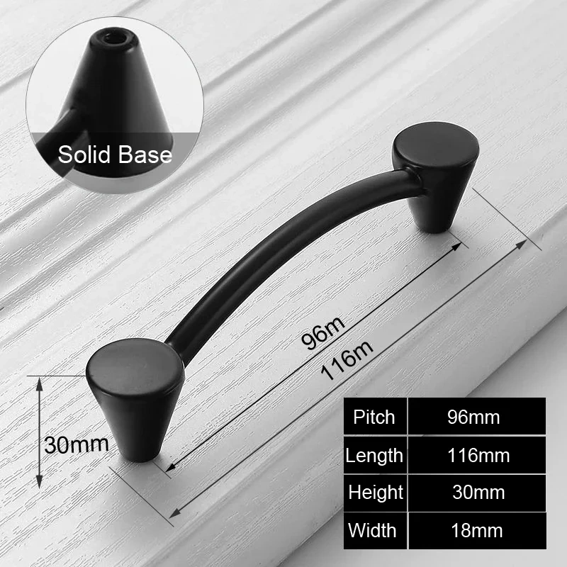 Black Handles for Furniture Cabinet Knobs and Handles Kitchen Handle Drawer Knobs Cabinet Pulls Cupboard Handles Knobs