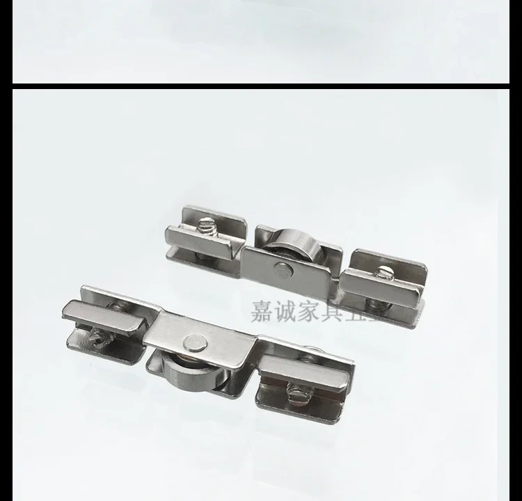 10pcs Glass Sliding Door Roller H Shape Wheel Diameter 10mm Caster For Furniture Hardware