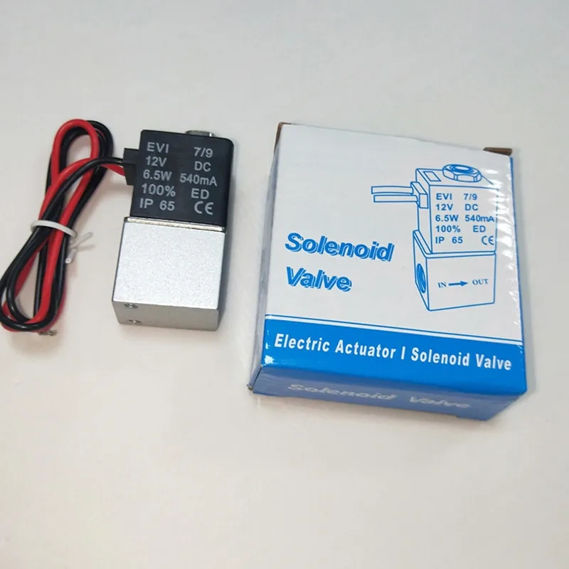 DC 12V 24V 110V 220V Solenoid Valve 1/4" 1/8" 2 Way Normally Closed Direct-acting Pneumatic Valves For Water Air Gas