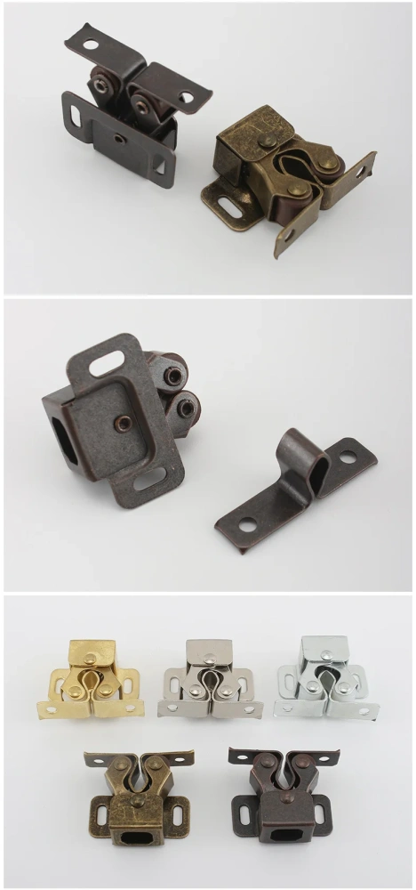 5PCS Door Stop Closer Stoppers Damper Buffer Magnet Cabinet Catches With Screws For Wardrobe Hardware Furniture Fittings