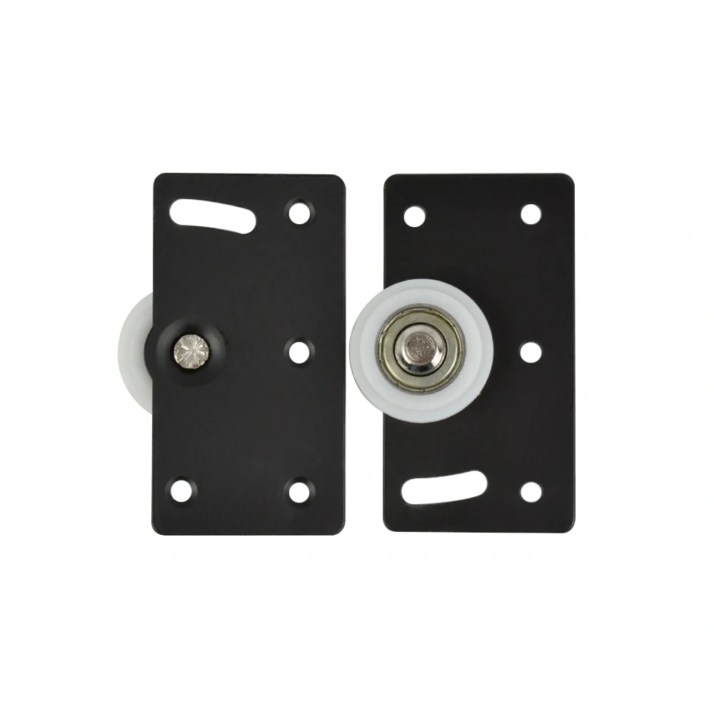 2pair Door Rollers Stainless Steel Sliding Door Wheel Cabinet Nylon Pulley Hanging Wheel For Wardrobe Furniture Hardware