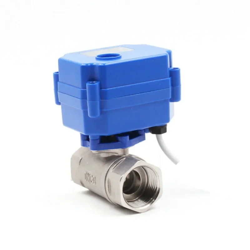 DN20 3/4" stainless steel Motorized Ball Valve 1 inch , DC5V 12V 24V AC220V Electrical Ball Valves 3/4" CR01 CR02 CR03 CR04 CR05