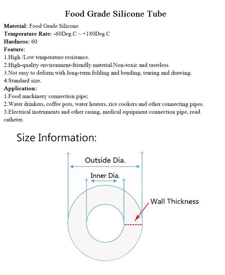 10 Meter Soft Transparent Food Grade Silicone Flexible Tube Hose Pipe 8mm*11mm 8mm*12mm ID*OD  Silicone Tube