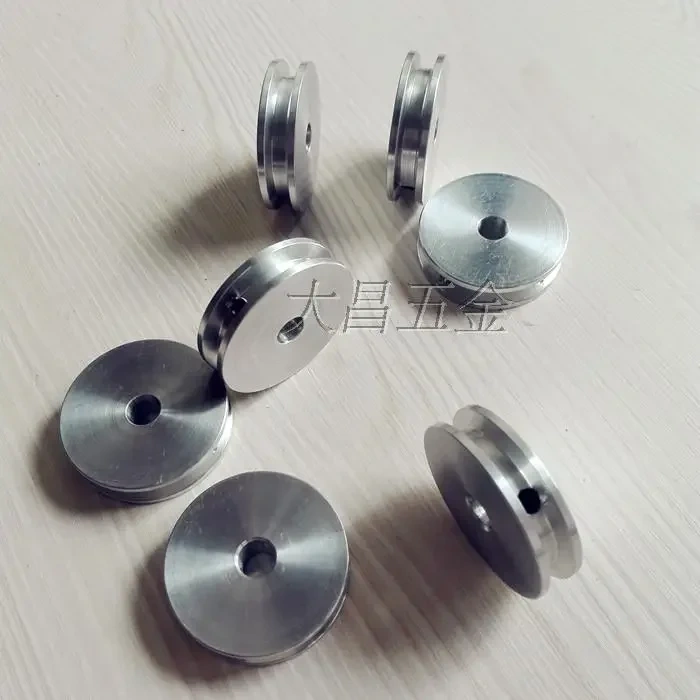 Aluminum alloy single groove belt pulley main shaft motor pulley model transmission wheel small belt pulley 40