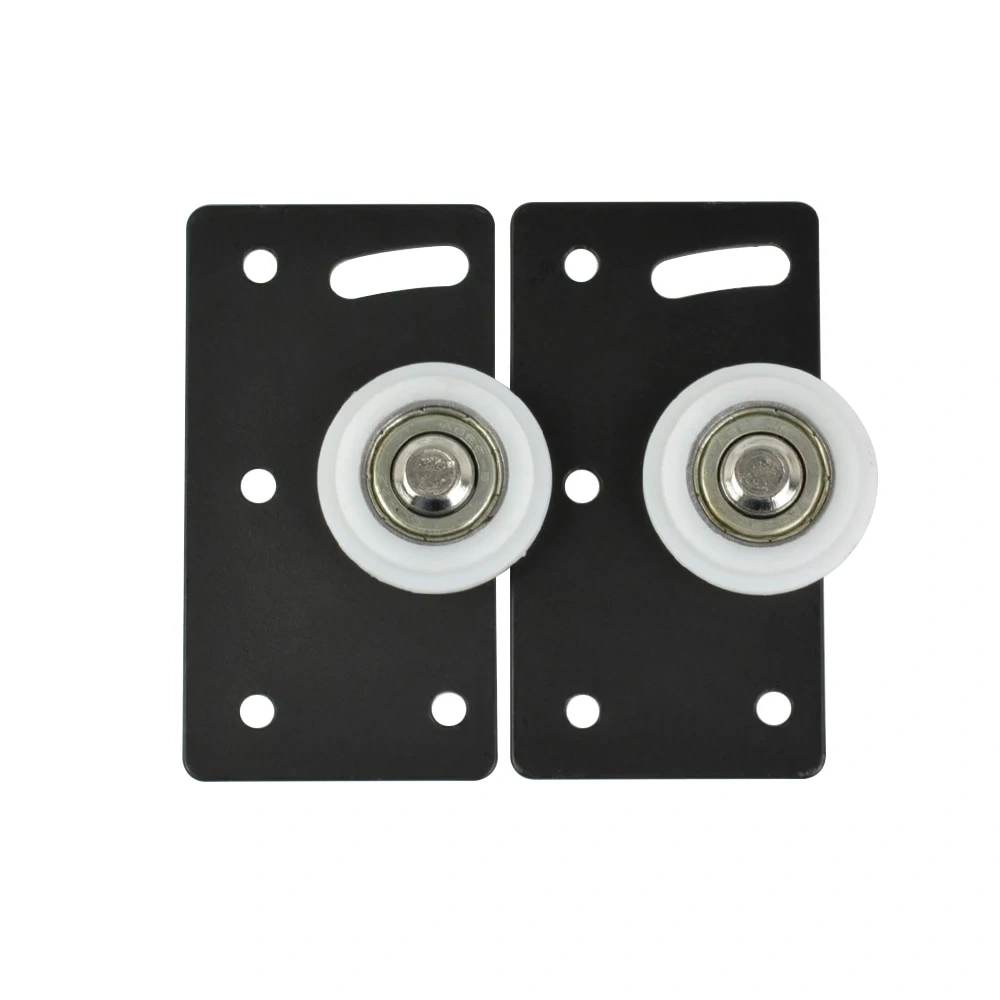 2pair Door Rollers Stainless Steel Sliding Door Wheel Cabinet Nylon Pulley Hanging Wheel For Wardrobe Furniture Hardware