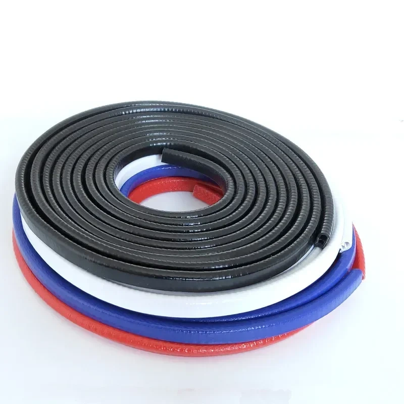 1M U-Shaped Sealing Strip Rubber Edging Stainless Steel  Protectio Door Car Dustproof Safety