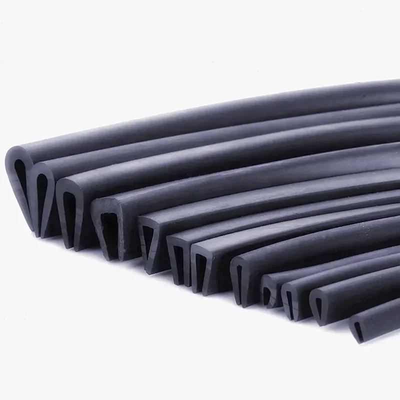 Rubber U Strip Edge Shield Encloser Bound Glass Metal Wood Panel Board Sheet forGlass Metal Wood Panel Board Sheet Cabinet