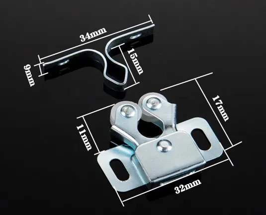 5PCS Door Stop Closer Stoppers Damper Buffer Magnet Cabinet Catches With Screws For Wardrobe Hardware Furniture Fittings
