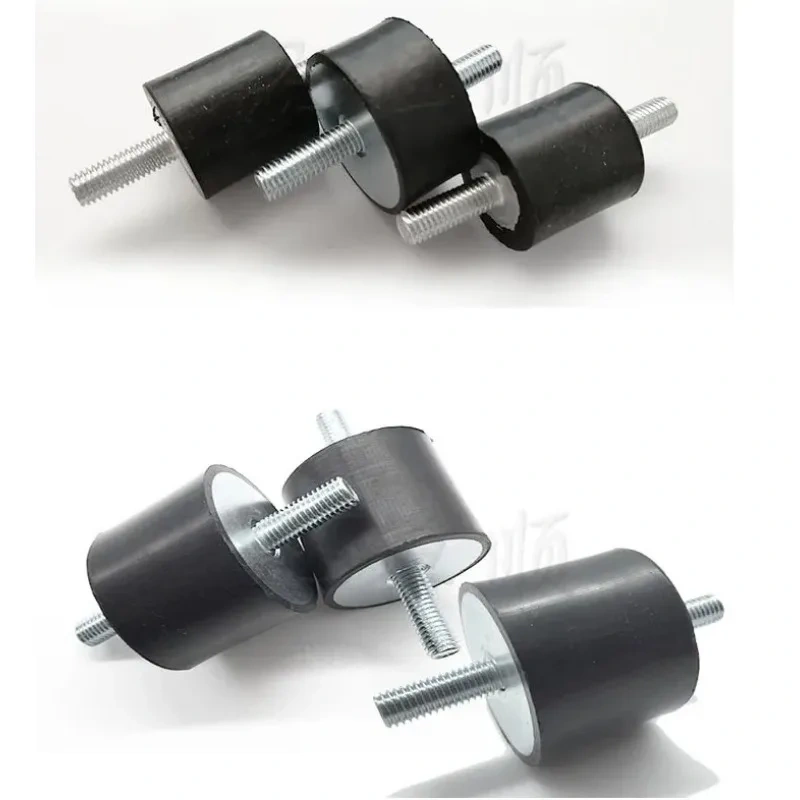 4Pcs/Set M5/M6/M8 Rubber Steel Mounts Anti Vibration Shock Damper for Air Compressors Water Pump Welding Machine