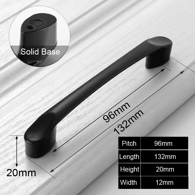 Black Handles for Furniture Cabinet Knobs and Handles Kitchen Handle Drawer Knobs Cabinet Pulls Cupboard Handles Knobs