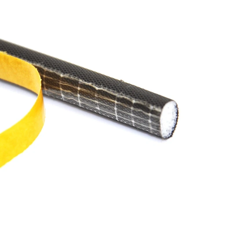 10 Meters D type Polyurethane foam self adhesive wooden door window tape sealing strip weatherstripping